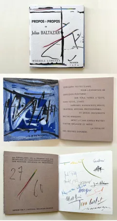 单版画 Baltazar - PROPOS à PROPOS de Julius BALTAZAR (Avec une peinture originale sur toile‎)