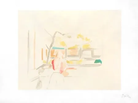 石版画 Balthus - JEUNE FILLE DE DOS