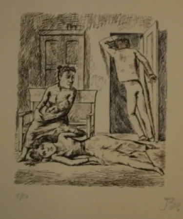 石版画 Balthus - Les hauts de hurlevent