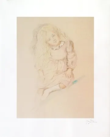 石版画 Balthus - Valérie (1994)
