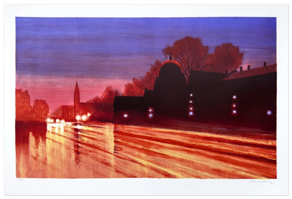 石版画 Bang -  Forfatningens første dag 