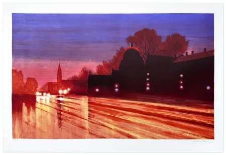 石版画 Bang -  Forfatningens første dag 