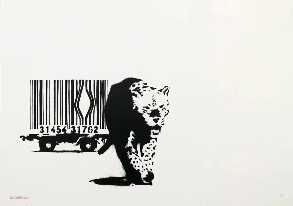 丝网印刷 Banksy - Barcode