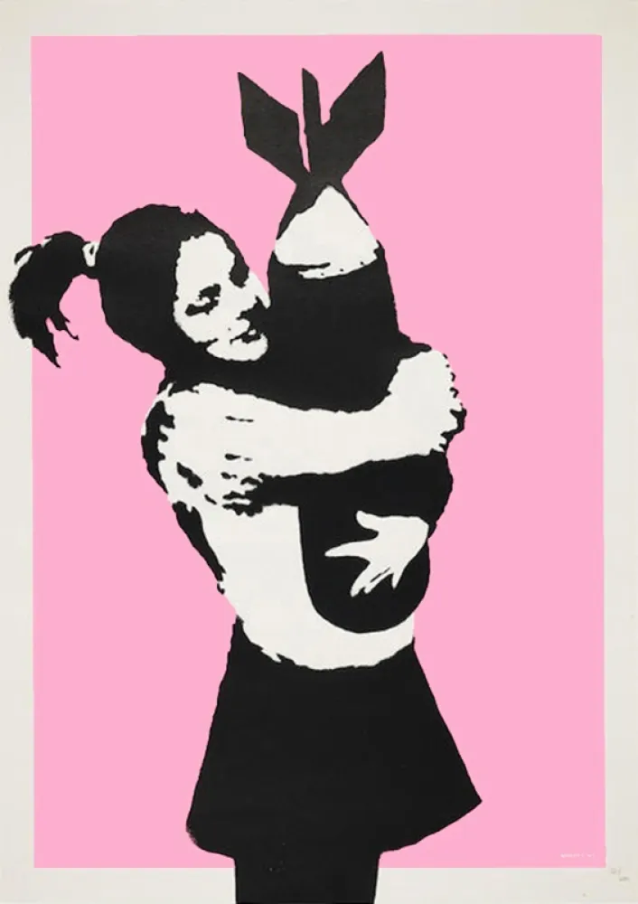 丝网印刷 Banksy - BOMB LOVE (BOMB HUGGER)