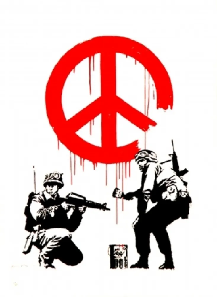 丝网印刷 Banksy - CND Soldiers