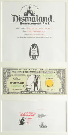 丝网印刷 Banksy - DISMAL DOLLAR