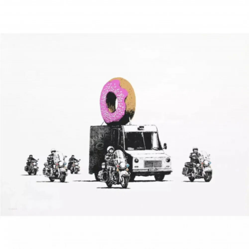 丝网印刷 Banksy - Donuts - Strawberry