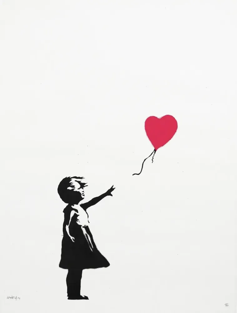丝网印刷 Banksy - Girl With A Balloon