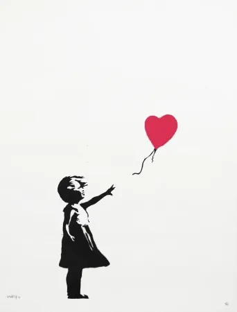 丝网印刷 Banksy - Girl With A Balloon