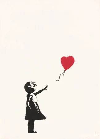 丝网印刷 Banksy - Girl With A Balloon (unsigned)