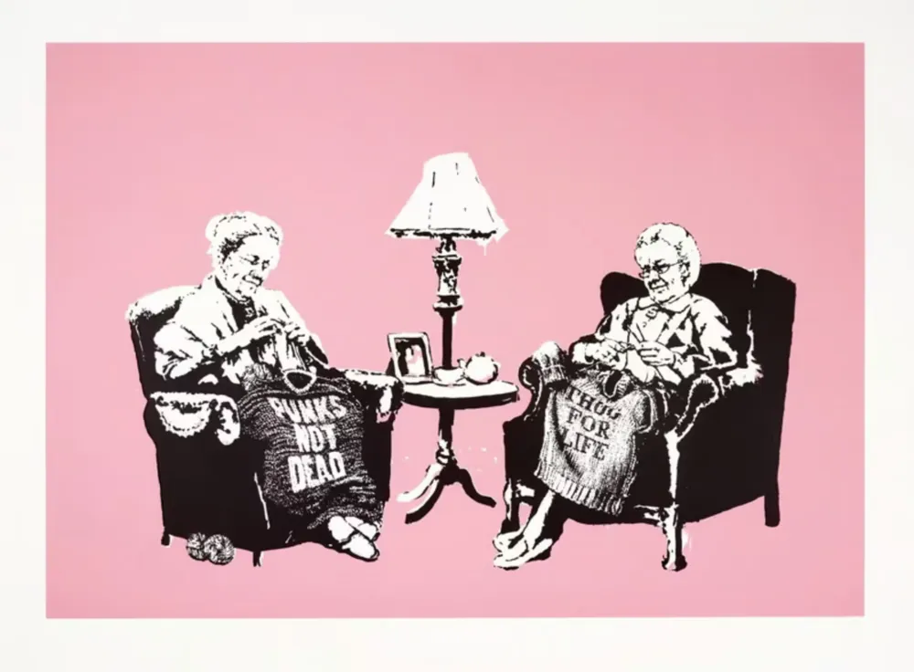 丝网印刷 Banksy - Grannies (Unsigned)