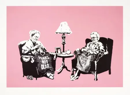 丝网印刷 Banksy - Grannies (Unsigned)
