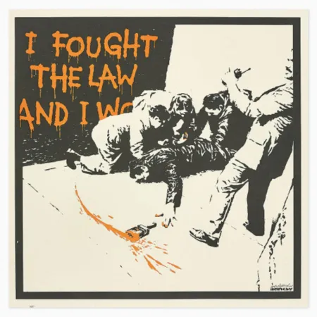 丝网印刷 Banksy - I Fought The Law, 2004