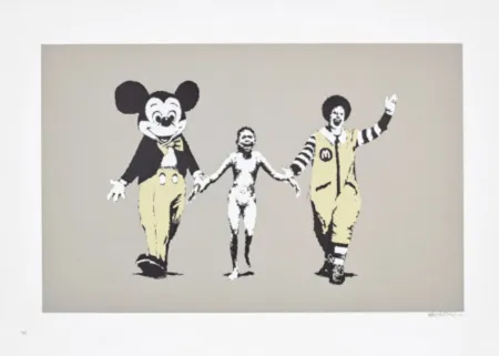 丝网印刷 Banksy - Napalm