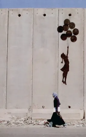 无技术 Banksy - Palestinian Wall Card
