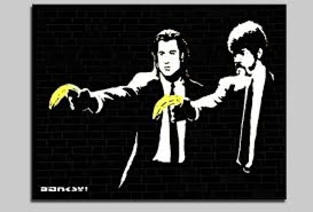 丝网印刷 Banksy - Pulp Fiction