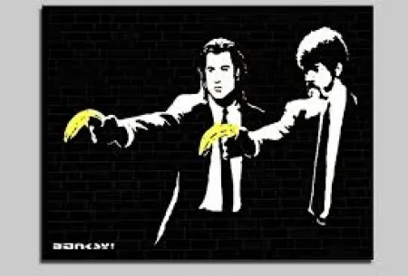 丝网印刷 Banksy - Pulp Fiction