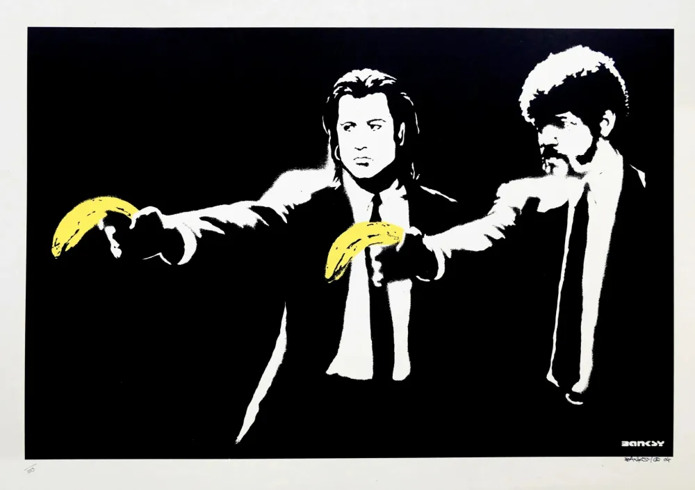 丝网印刷 Banksy - Pulp Fiction (unsigned)