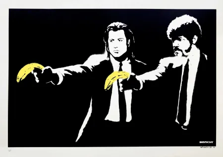 丝网印刷 Banksy - Pulp Fiction (unsigned)