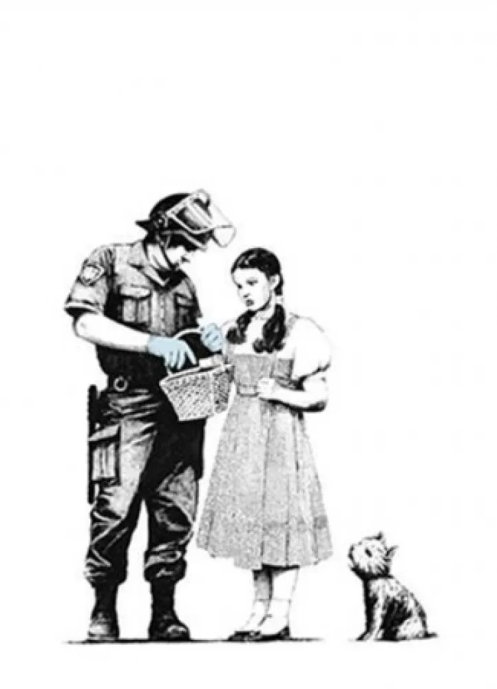 丝网印刷 Banksy - Stop and Search