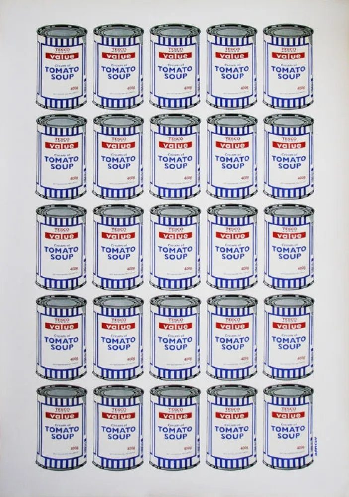石版画 Banksy - Tesco Soup Can