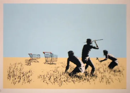 丝网印刷 Banksy - Trolley Hunters - Trolleys 