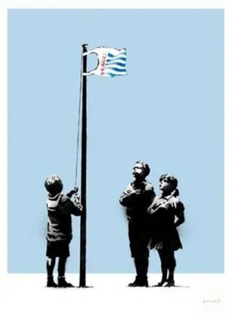 丝网印刷 Banksy - Very Little Helps