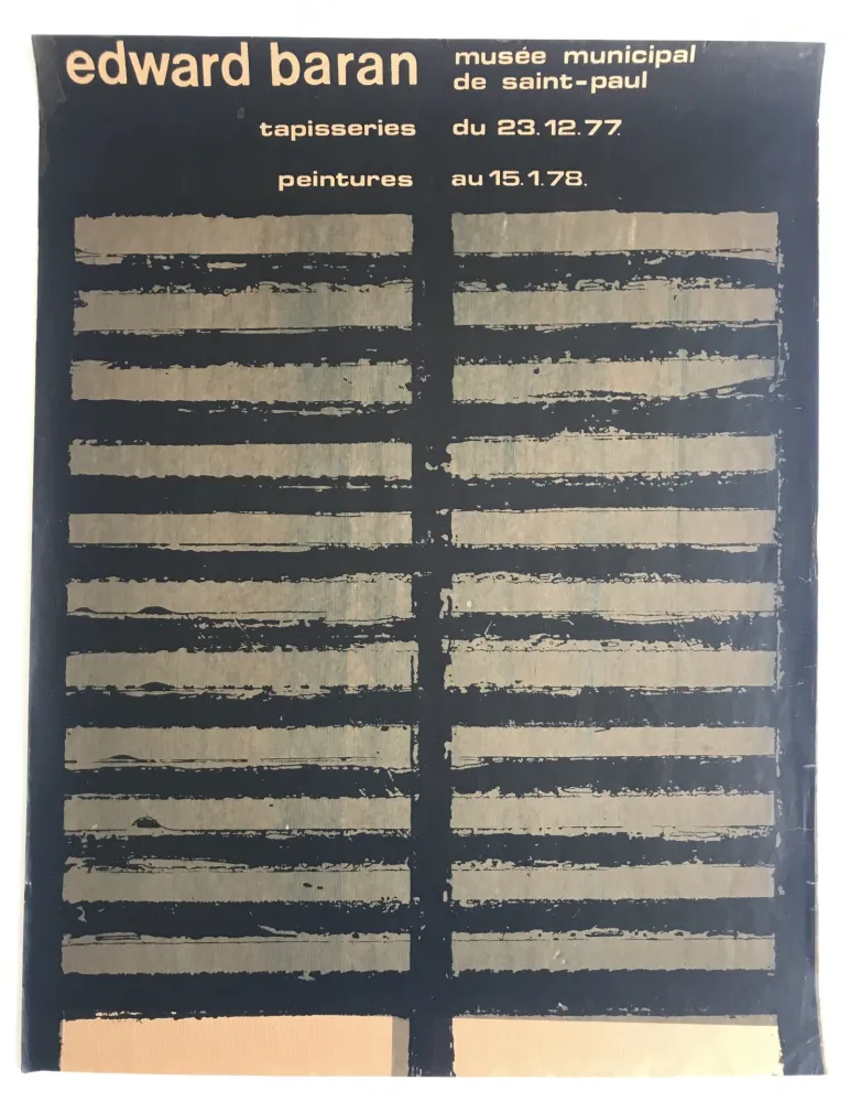 丝网印刷 Baran - Musée municipal / Saint-Paul-de-Vence