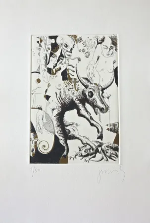 版画 Barbera - Agonia