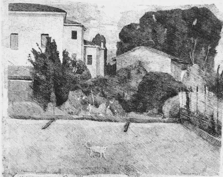 蚀刻版画 Barbisan - Case di periferia