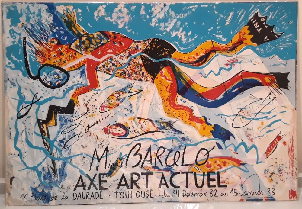 石版画 Barcelo - Galeríe Axe Art Actuel - Toulouse 1983