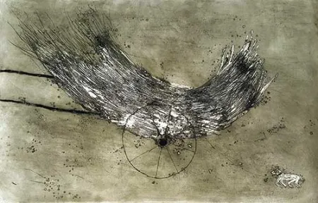 版画 Barcelo - La charette de foin