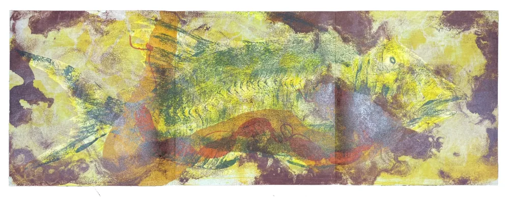 石版画 Barcelo - La Chenille / La Carpe