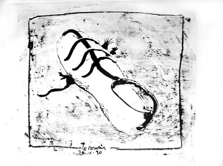 石版画 Barcelo - La souris