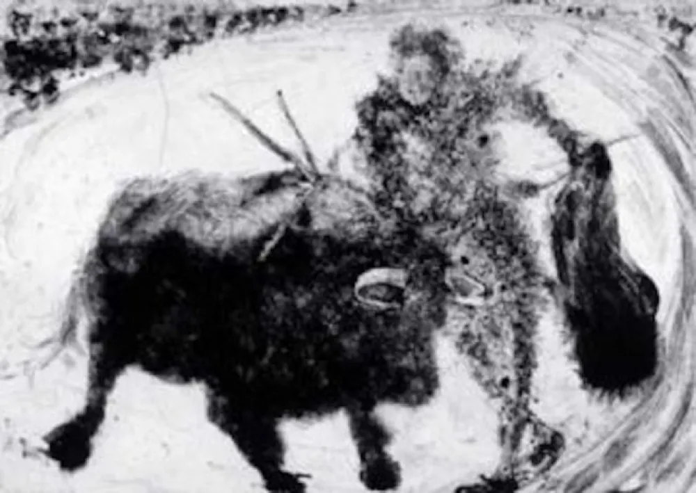 蚀刻飞尘法 Barcelo - La Tauromaquia