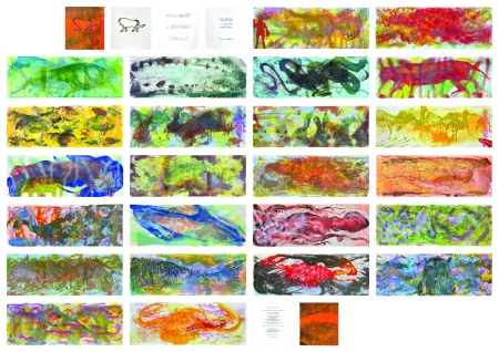 石版画 Barcelo - Le Bestiaire ou Cortège d'Orphée de Guillaume Apollinaire par Miquel Barceló