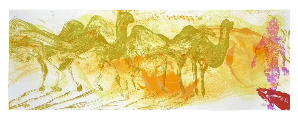 石版画 Barcelo - Le Dromadaire / La Souris