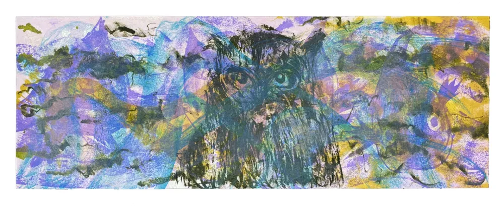 石版画 Barcelo - Le Hibou