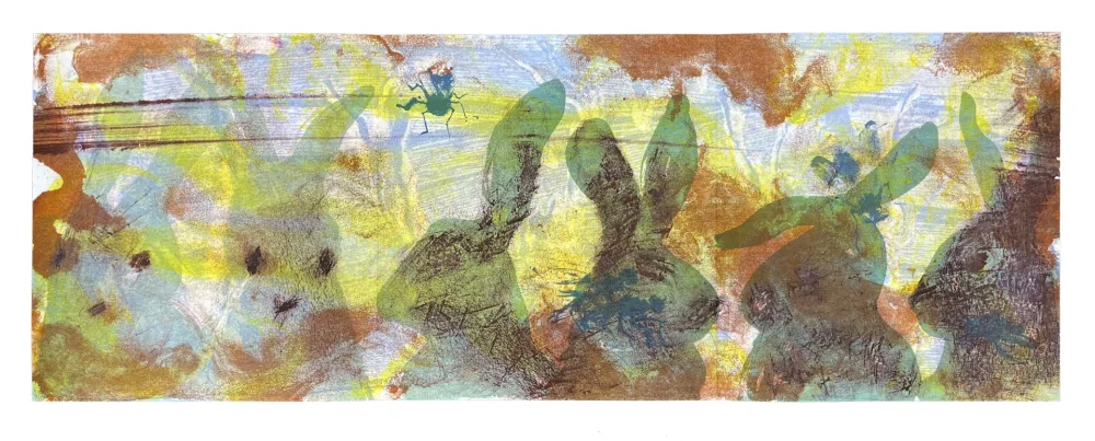 石版画 Barcelo - Le Lapin