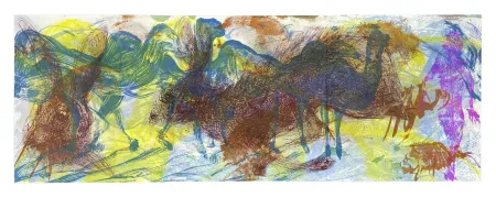 石版画 Barcelo - Le Lièvre