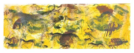 石版画 Barcelo - Le Lion / La Puce