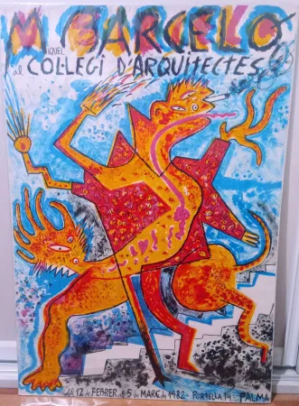 石版画 Barcelo - Miquel Barceló al col·legi d'arquitectes