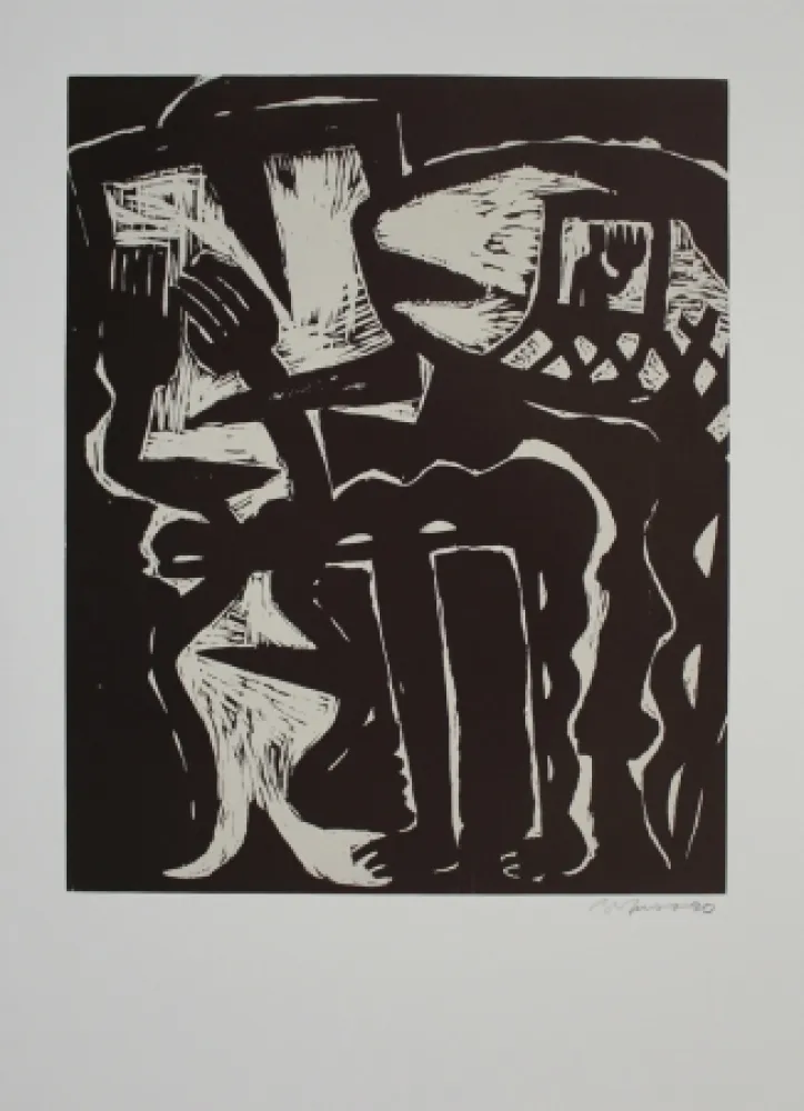 木刻 Barfuss - Atelierbesuch / Studio Visit