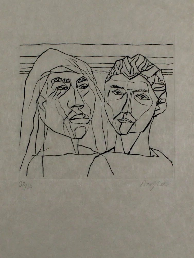 版画 Bargheer - Der Gast