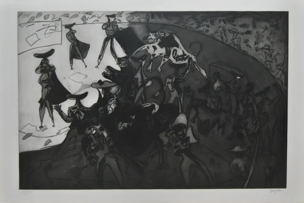 蚀刻飞尘法 Barjola - Tauromaquia - Sol y sombra