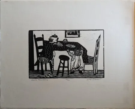 木刻 Barnet - Child Reaching