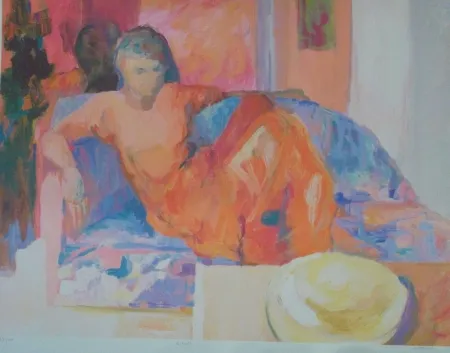 石版画 Baroni - Détente