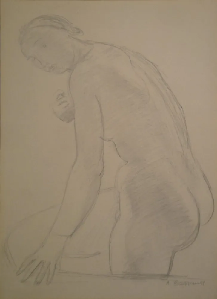 无技术 Barraud - (Stehender weiblicher Akt)