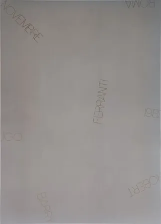 丝网印刷 Barry - Ugo Ferranti Roma 1989