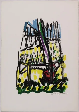 石版画 Bartolini - Anna nei boschi